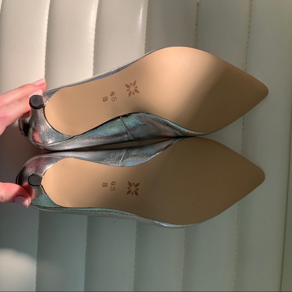 BCBG Marci Silver Heels - Picture 3 of 4